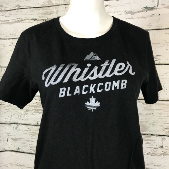 D6 Roots Black Whistler Blackcomb graphic tee L - Picture 2 of 7